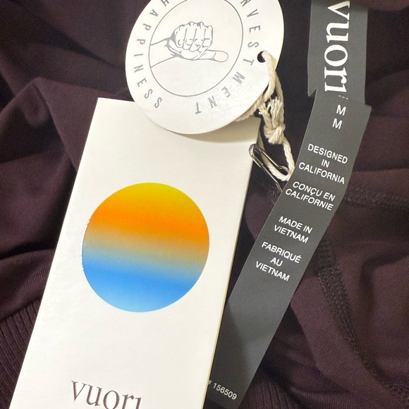 Vuori Halo Modern Full Zip Hoodie Raisin - Picture 7 of 9